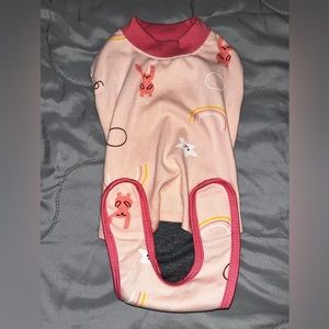 Dog onesie pink